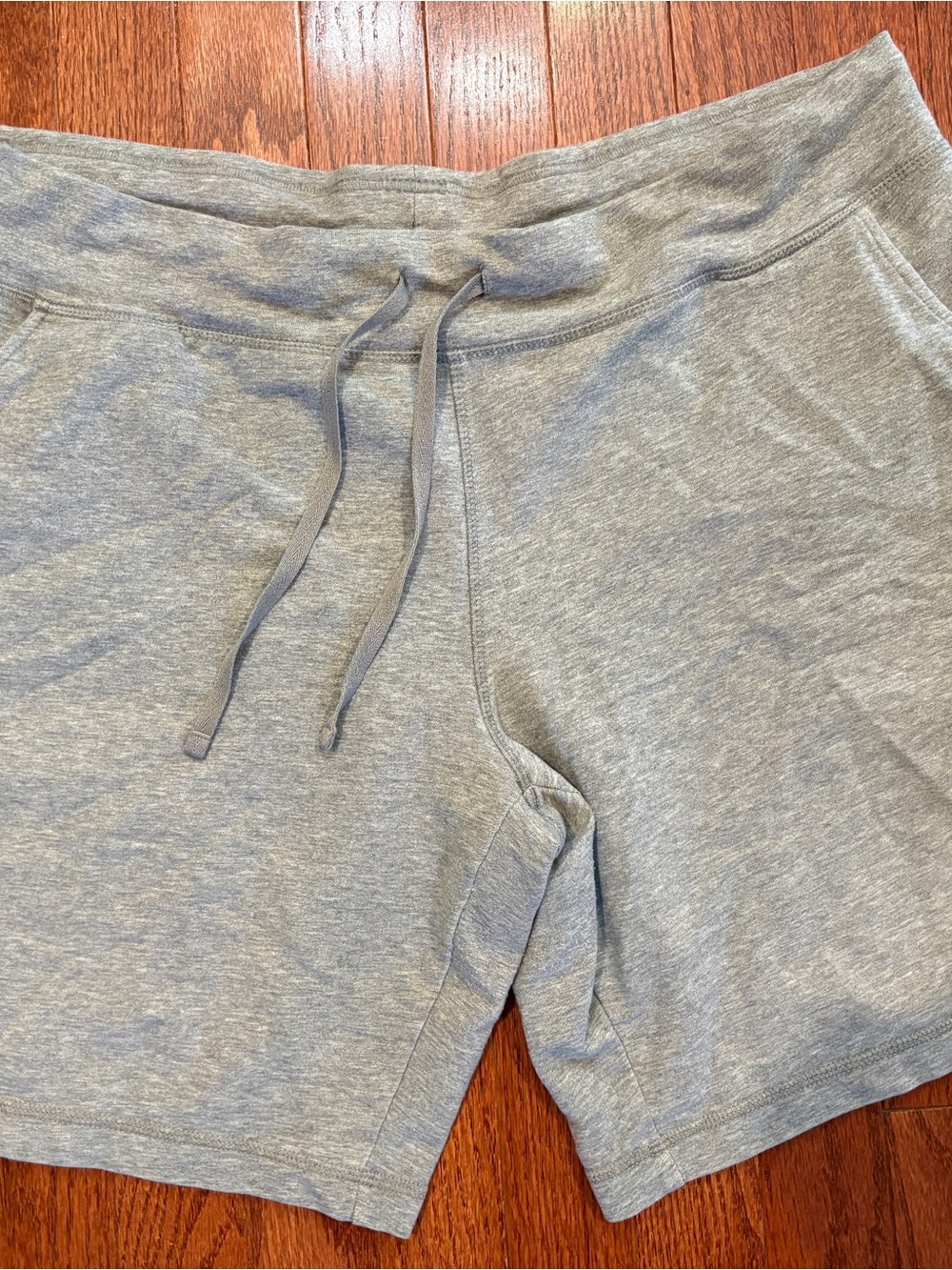 Danskin Light Heather Gray Athletic Drawstring Shorts